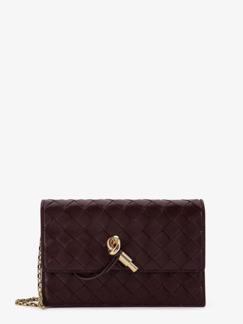 Torebka BOTTEGA VENETA Intrecciato - Fioletowa - 19 x 13 cm