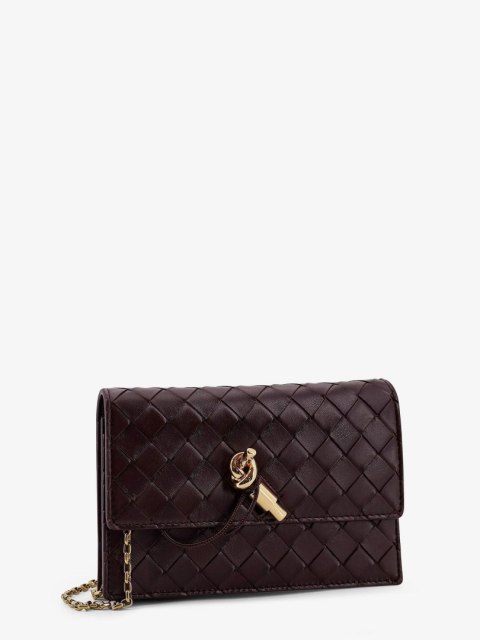 Torebka BOTTEGA VENETA Intrecciato - Fioletowa - 19 x 13 cm