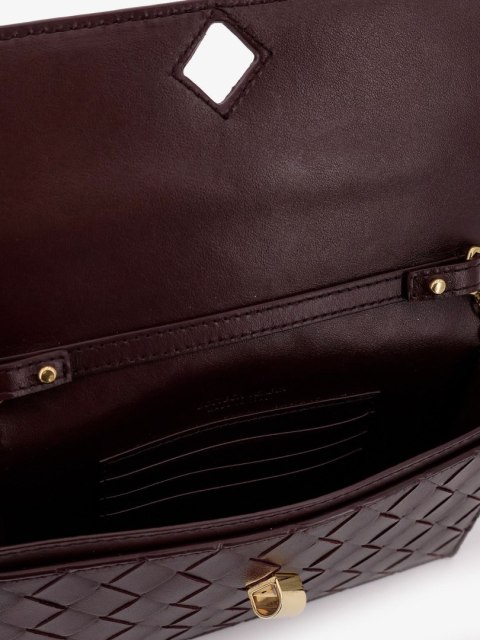 Torebka BOTTEGA VENETA Intrecciato - Fioletowa - 19 x 13 cm