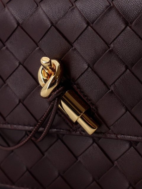 Torebka BOTTEGA VENETA Intrecciato - Fioletowa - 19 x 13 cm