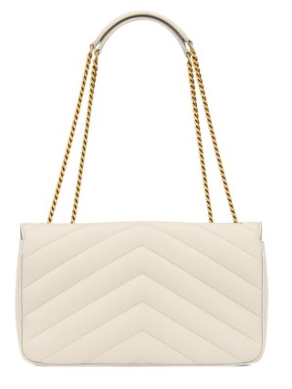 Torebka SAINT LAURENT - Loulou Medium - Kremowa