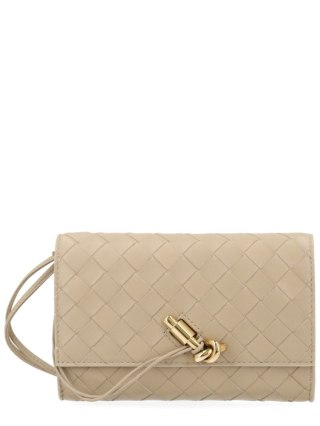 Torebka BOTTEGA VENETA Andiamo - Beżowa - 19 x 12 cm