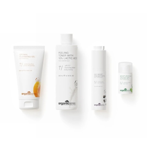 Zestaw do Cery Suchej (Żel, Tonik, Krem, Krem SPF)