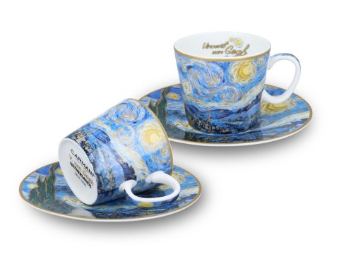 Komplet Filiżanek do Espresso -Gwiaździsta Noc (V. van Gogh)- 100 ml