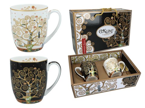 Komplet Kubków /2 szt./ – Drzewo Życia (G. Klimt) – 400 ml