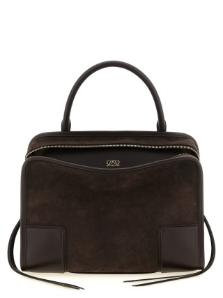 Torba LOEWE - Amazona 180 Medium Suede - Ciemnobrązowa