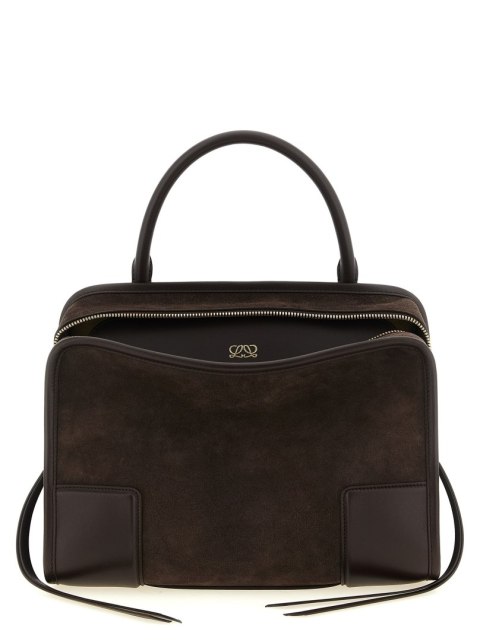 Torba LOEWE - Amazona 180 Medium Suede - Ciemnobrązowa