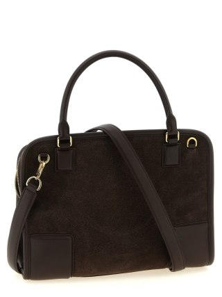 Torba LOEWE - Amazona 180 Medium Suede - Ciemnobrązowa