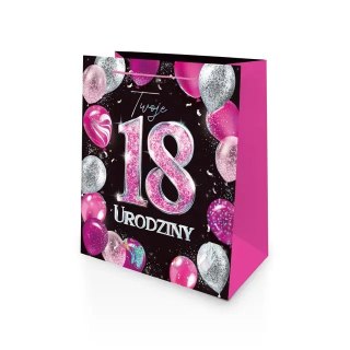 Torebka Prezentowa na 18. Urodziny - 15 x 21 cm