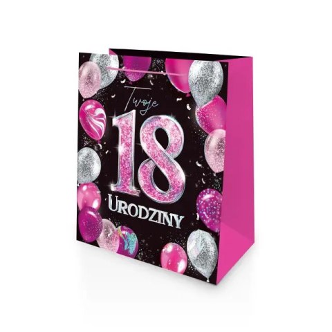 Torebka Prezentowa na 18. Urodziny - 15 x 21 cm