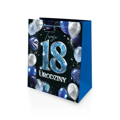 Torebka Prezentowa na 18. Urodziny - 15 x 21 cm