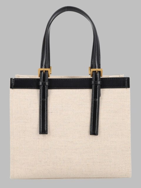 Torebka VERSACE Rivière Mini - Kremowa - 27 x 19 cm