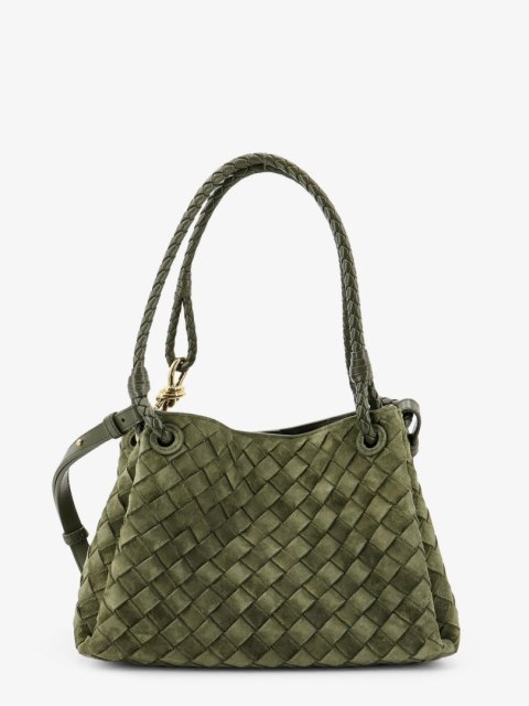 Torebka BOTTEGA VENETA - Parachute Intrecciato - Zielona