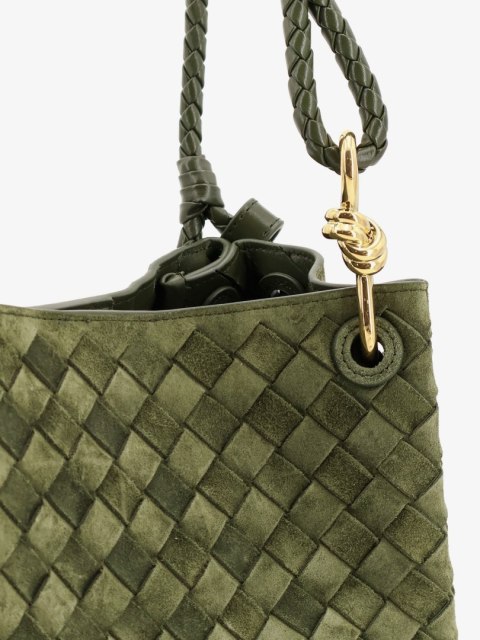 Torebka BOTTEGA VENETA - Parachute Intrecciato - Zielona