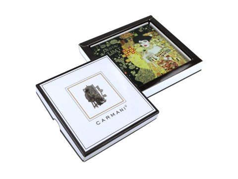 Podkładki Dekoracyjne Szklane – Drzewo Życia (G. Klimt) – 10,5 x 10,5 cm
