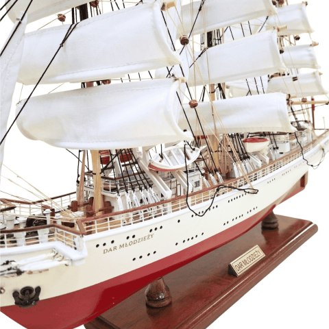 Model Żaglowca "Dar Młodzieży" XXL - Drewno Egzotyczne - 71 cm
