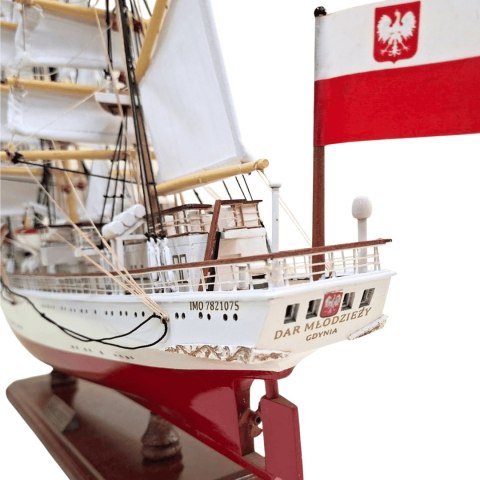Model Żaglowca "Dar Młodzieży" XXL - Drewno Egzotyczne - 71 cm