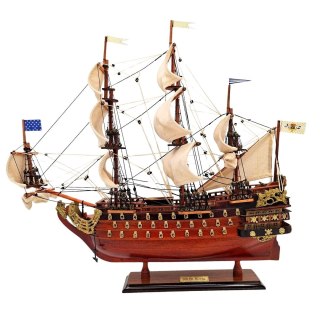 Model Żaglowca "Soleil Royal" - Drewno Egzotyczne - 46 cm