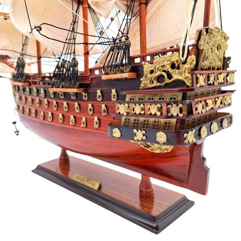 Model Żaglowca "Soleil Royal" - Drewno Egzotyczne - 46 cm