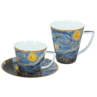 Filiżanka i Kubek - Gwiaździsta Noc (V. van Gogh) - 230 ml / 400 ml