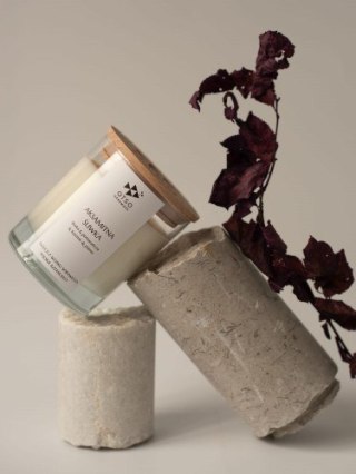 Świeca Sojowa: Aksamitna Śliwka (Edycja Premium) – 250 ml