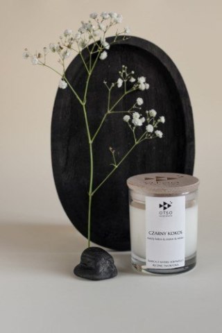 Świeca Sojowa: Czarny Kokos (Tropikalna Noc) – 250 ml