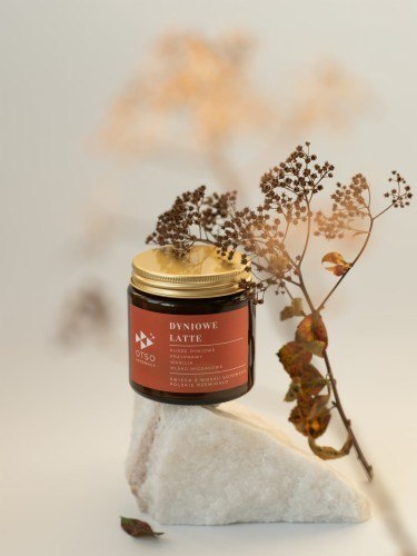 Świeca Sojowa: Kremowa Dynia (Jesienne Otulenie) – 120 ml