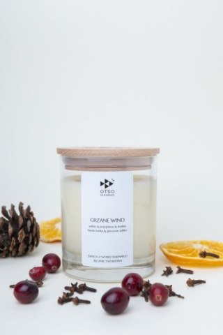 Świeca Sojowa: Grzane Wino (Edycja Premium) – 250 ml