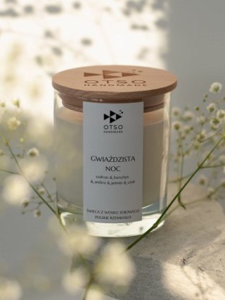 Świeca Sojowa: Gwieździsta Noc (Edycja Premium) – 250 ml