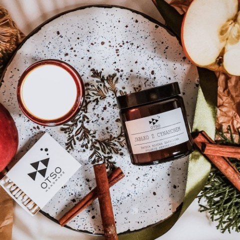 Świeca Sojowa: Jabłko z Cynamonem (Szarlotka) – 120 ml