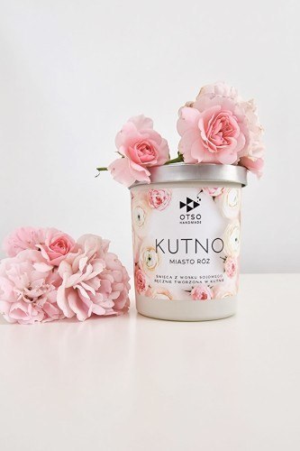 Świeca Sojowa: Kutno Miasto Róż (Róża i Oud) – 280 ml