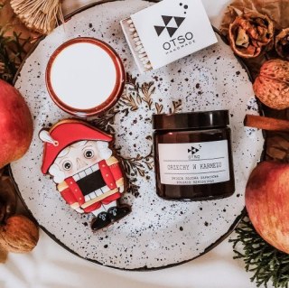 Świeca Sojowa: Orzechy w Karmelu (Prażona Słodycz) – 120 ml