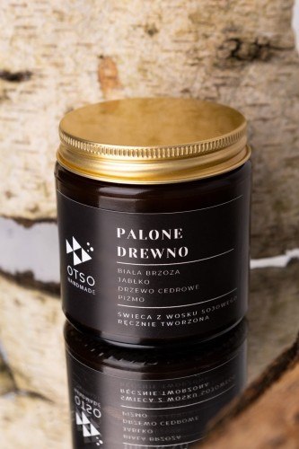 Świeca Sojowa: Palone Drewno (Ognisko i Cedr) – 120 ml