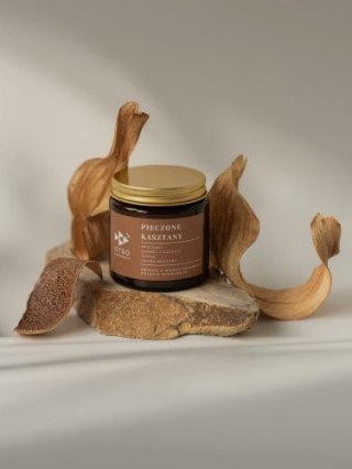 Świeca Sojowa: Pieczone Kasztany (Jesienny Spacer) – 120 ml