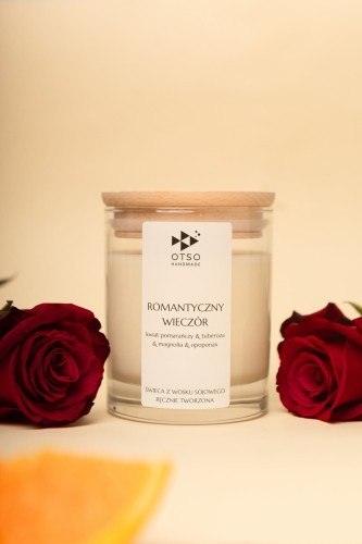 Świeca Sojowa: Romantyczny Wieczór (Edycja Premium) – 250 ml