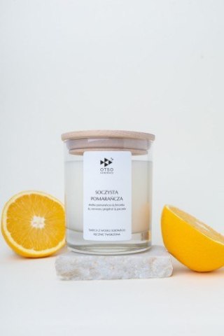 Świeca Sojowa: Soczysta Pomarańcza (Edycja Premium) – 250 ml