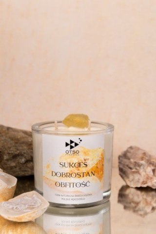 Świeca Sojowa: Sukces, Dobrostan, Obfitość (Cytryn) – 250 ml