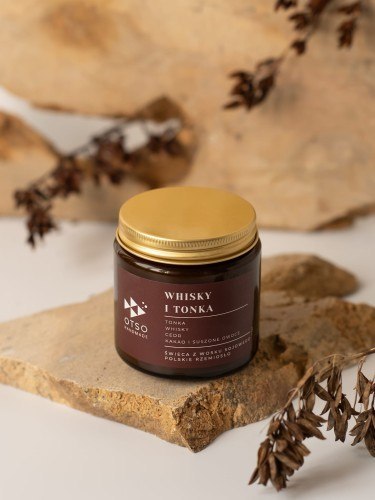 Świeca Sojowa: Whisky i Tonka (Gentleman's Club) – 120 ml