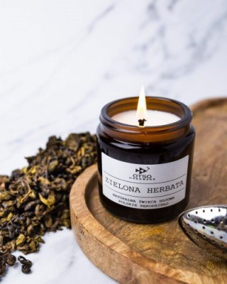 Świeca Sojowa: Zielona Herbata (Rytuał Zen) – 120 ml