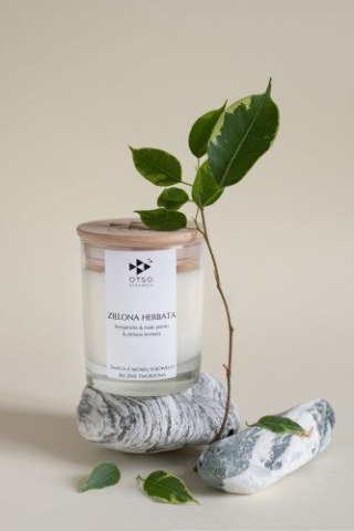 Świeca Sojowa: Zielona Herbata (Edycja Premium) – 250 ml