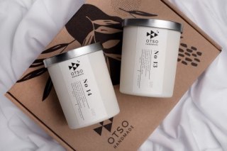 Zestaw Prezentowy "Double White" – 2 Świece Sojowe 280ml